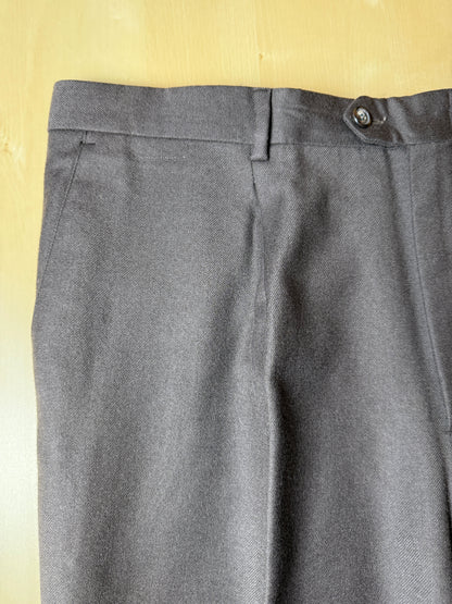 Pantaloni flanella color cachi - tg. 58