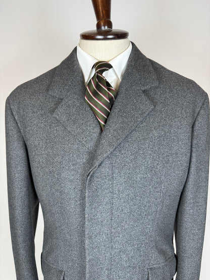 Cappotto sartoriale grigio anni '60 - tg. 46-48