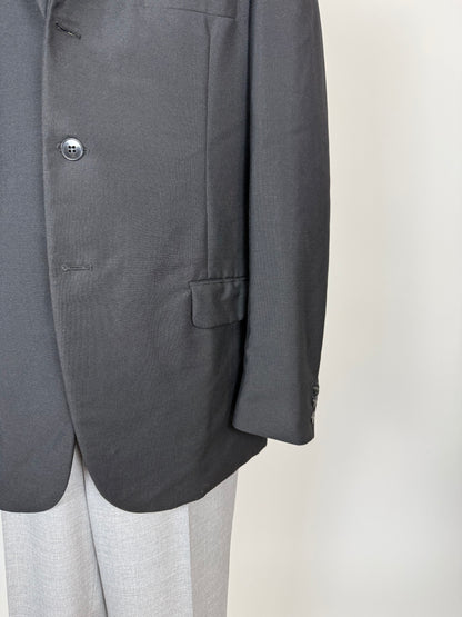 Giacca anni '60 lana-mohair blu - tg. 52 lunga