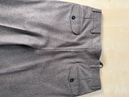 Pantaloni flanella anni ‘80 marrone tabacco (NOS) - tg. 44