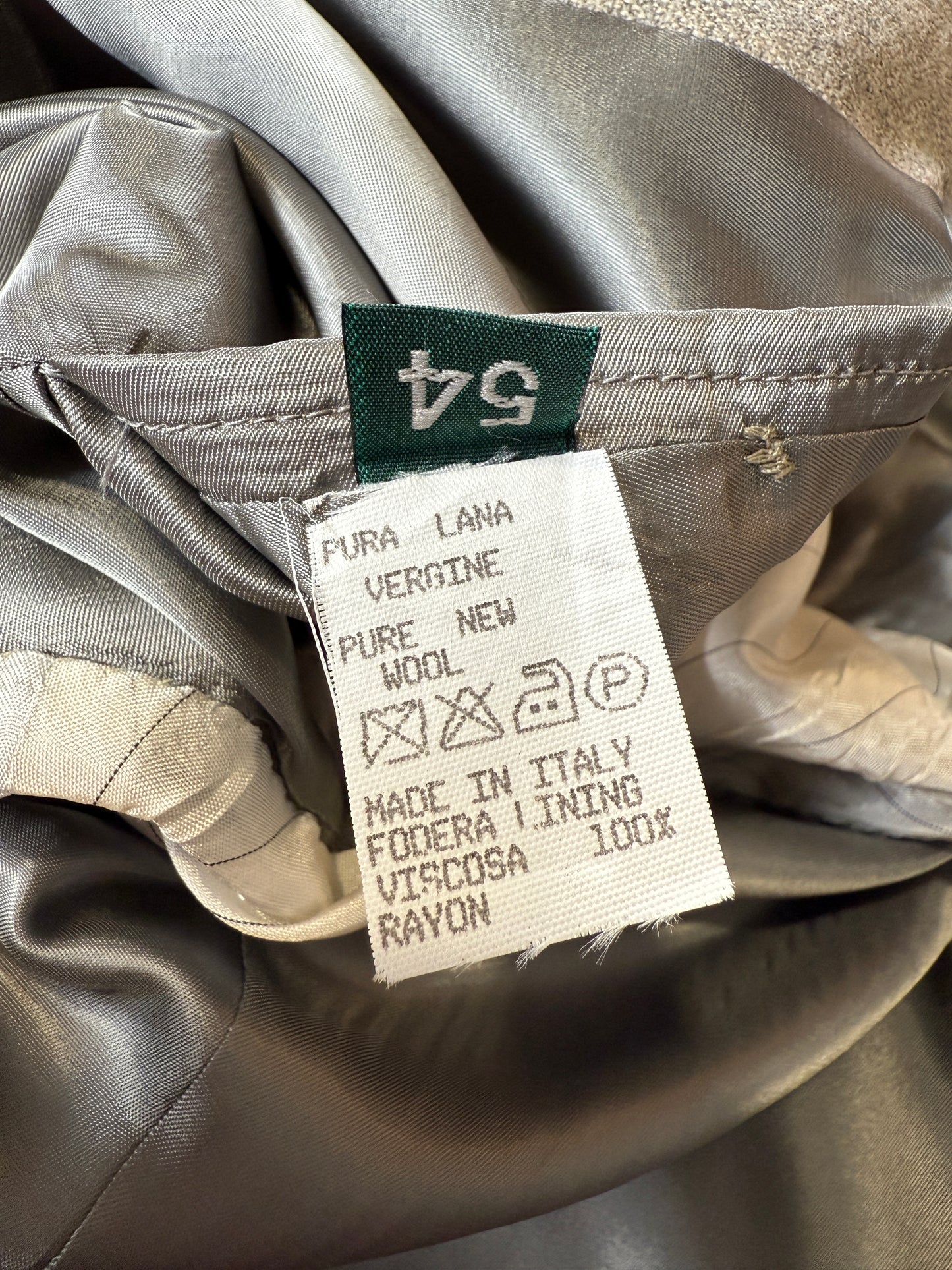 Completo anni ‘80 lana color avorio (NOS) - tg. 52/54