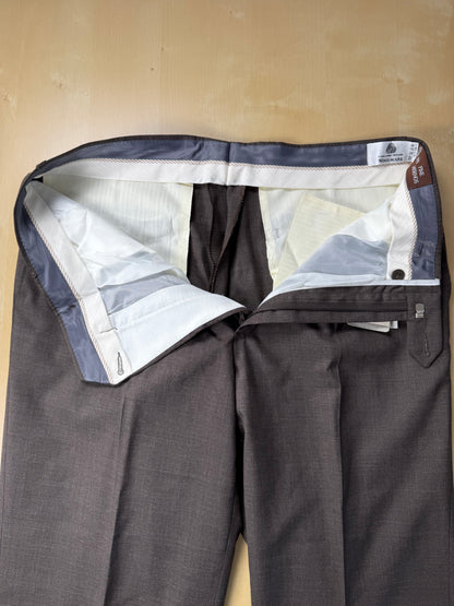 Pantaloni fresco lana marrone anni ‘90 (NOS) - tg. 48