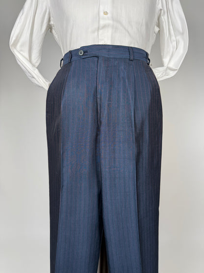Completo doppiopetto Belvest pura seta shantung anni '70/'80 - tg. 46/48