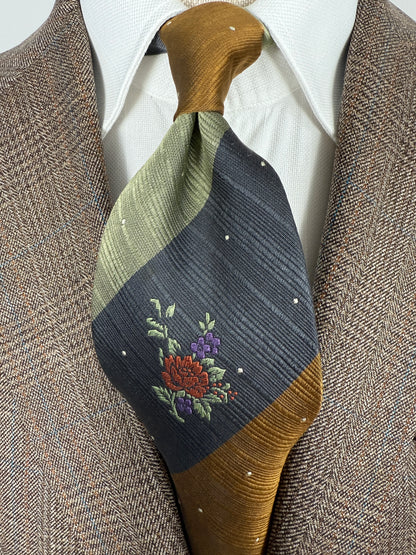 Cravatta Kenzo vintage fiore jacquard