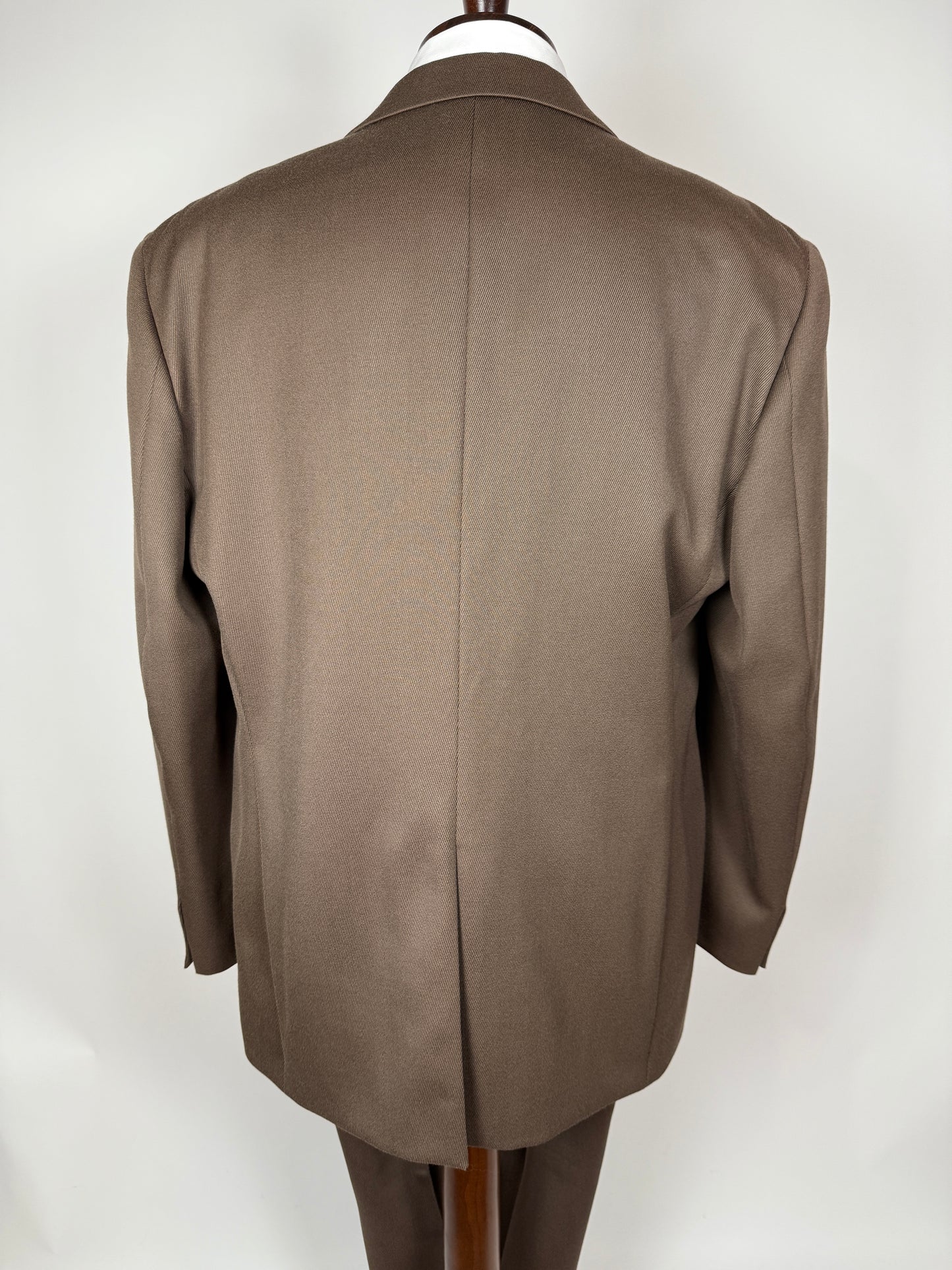 Completo anni ‘90 in twill marrone/cachi (NOS) - tg. 56