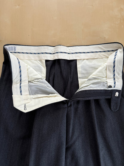 Pantaloni flanella antracite riga ruggine (NOS) - tg. 50