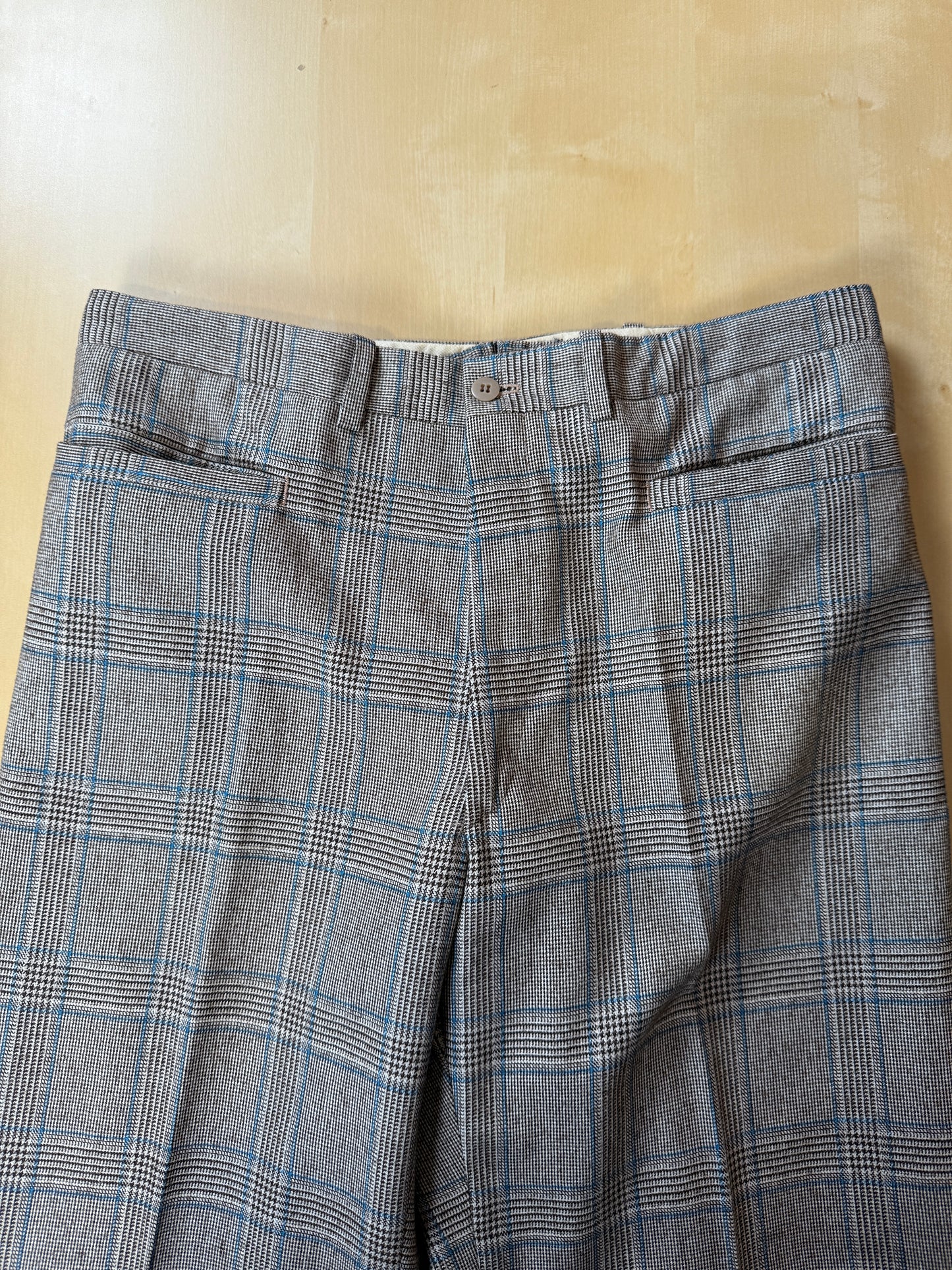 Pantaloni sartoriali anni ‘70 flanella principe di Galles - tg. 48