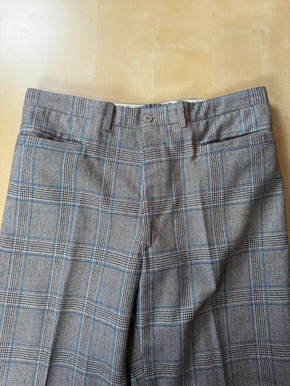 Pantaloni sartoriali anni ‘70 flanella principe di Galles - tg. 48