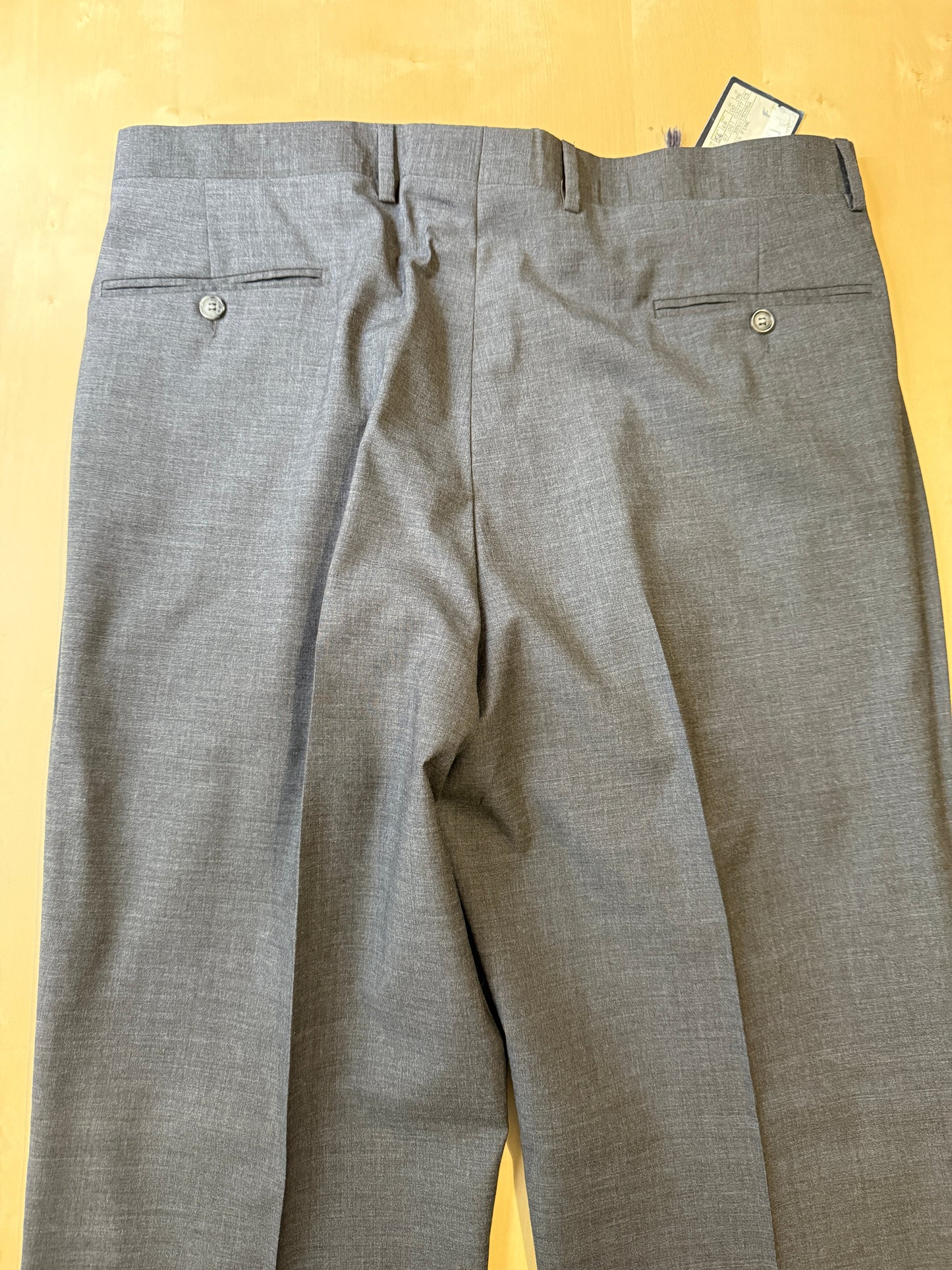 Pantalone anni '90 fresco lana antracite (NOS) - tg. 54