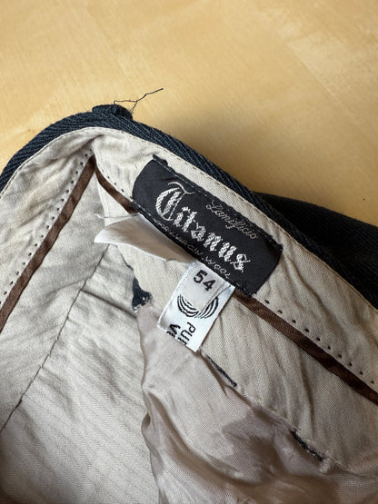 Pantaloni anni ‘80 flanella verde pino - tg. 52/54