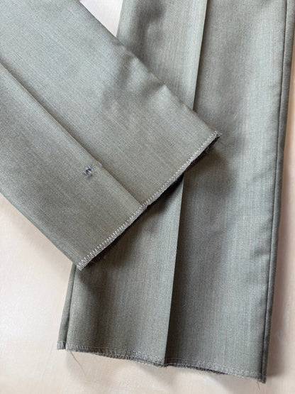 Pantaloni fresco lana verde oliva anni '80 (NOS) - tg. 50