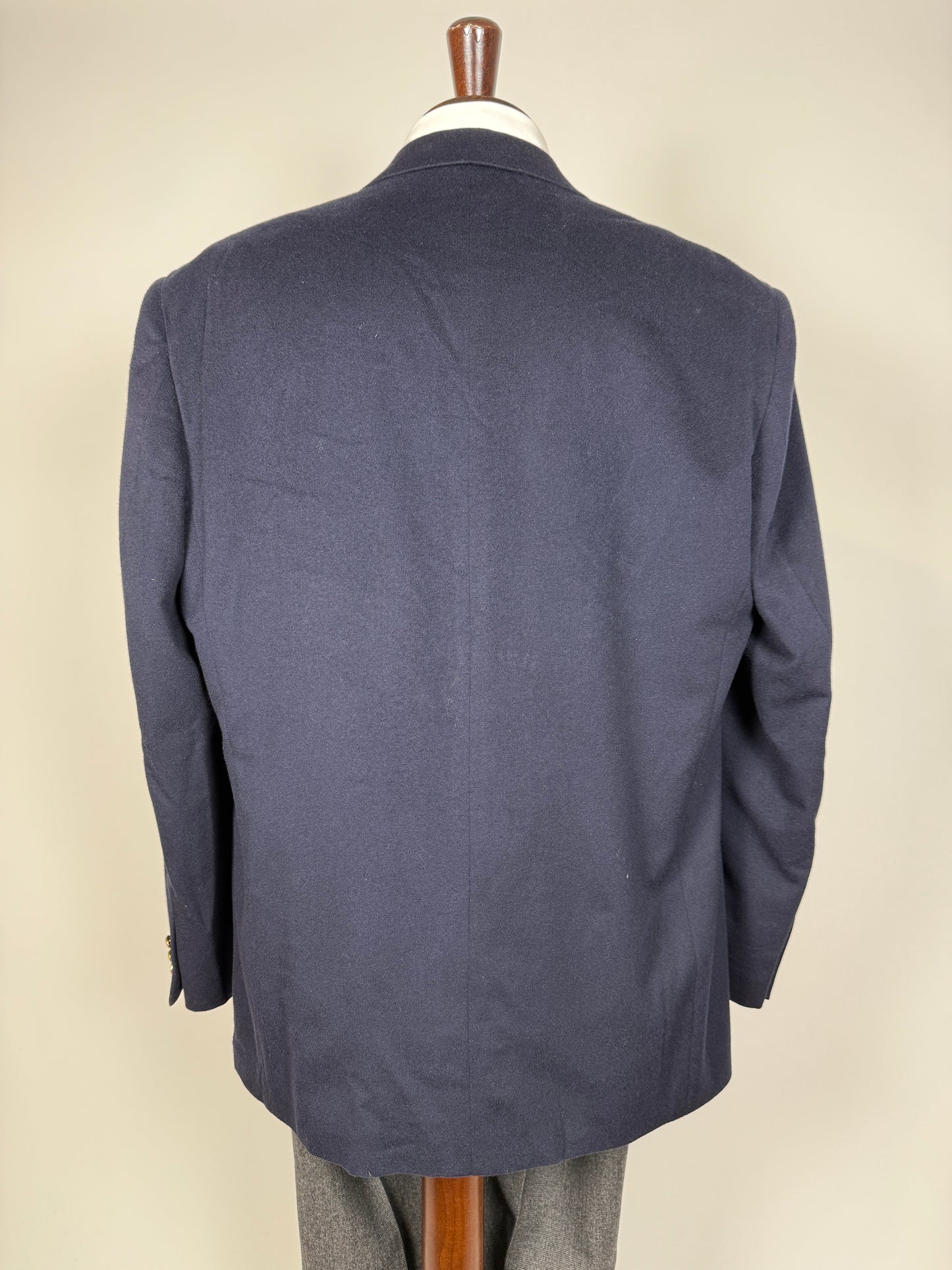 Blazer navy anni ‘80 in panno di lana - tg. 56