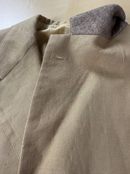Completo sartoriale F. Di Marco lino irlandese beige - tg. 52 corta