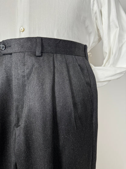 Pantaloni flanella pettinata antracite - tg. 46