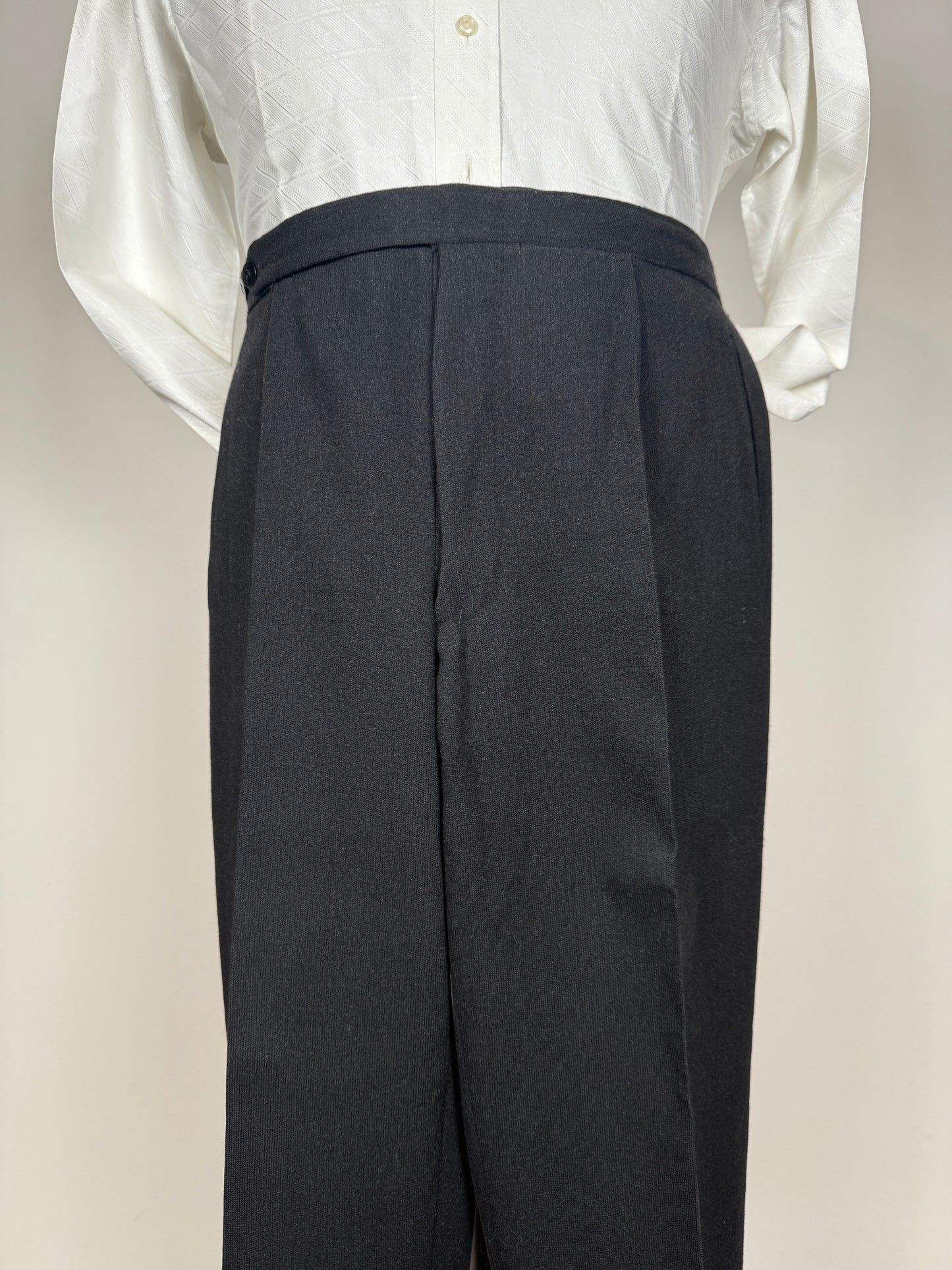 Completo anni ‘60 sartoriale flanella antracite - tg. 46