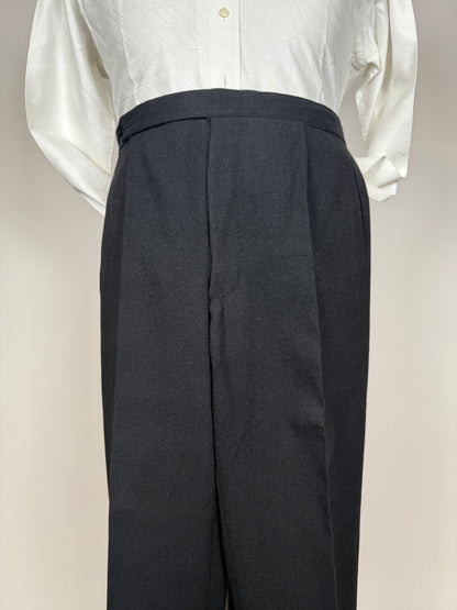 Completo anni ‘60 sartoriale flanella antracite - tg. 46