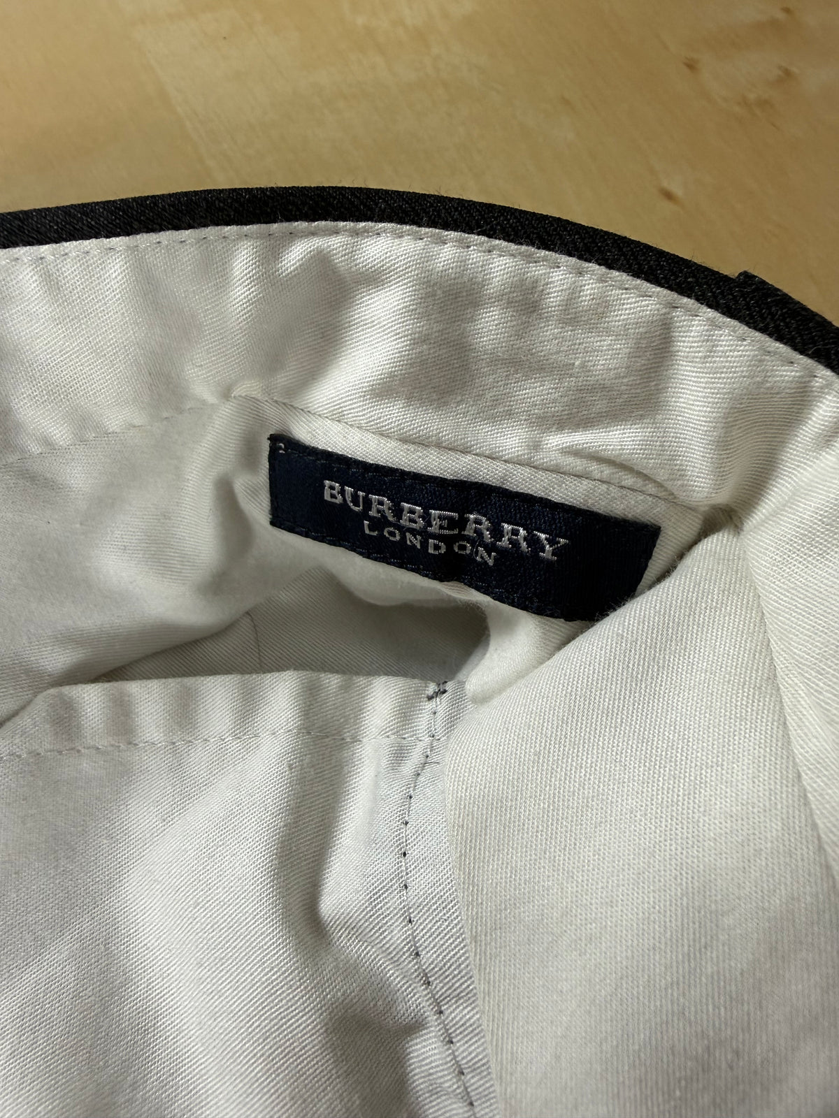 Pantaloni Burberry flanella pettinata antracite - tg. 50