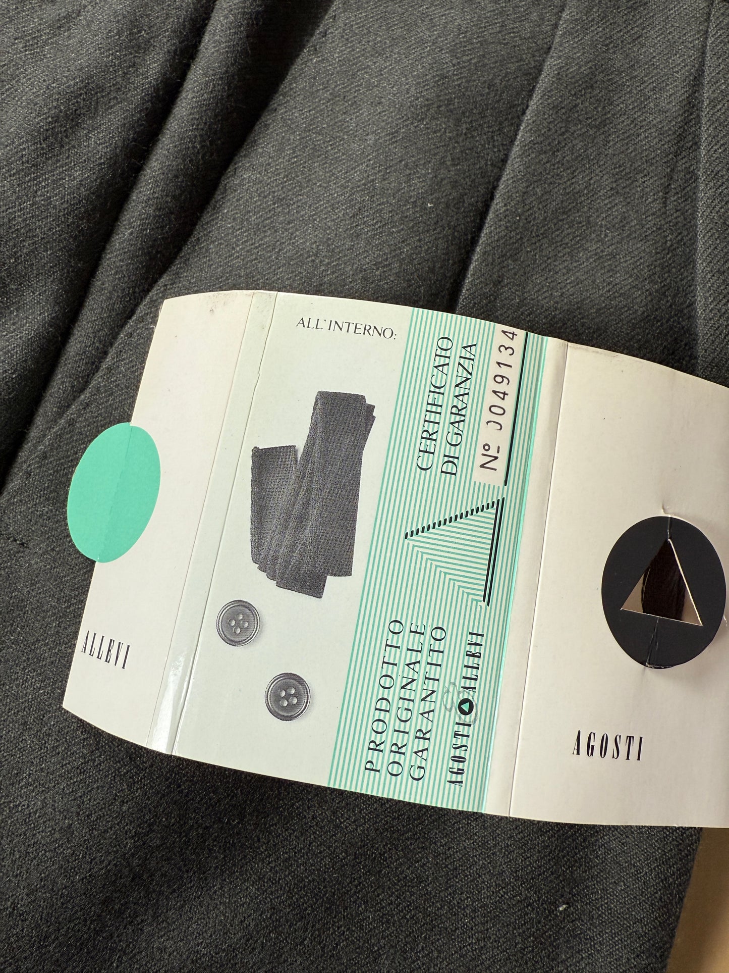 Pantaloni anni ‘70/‘80 in flanella verde scuro (NOS) - tg. 48