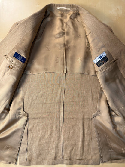 Completo in lino sabbia anni '90 - tg. 50 drop 7