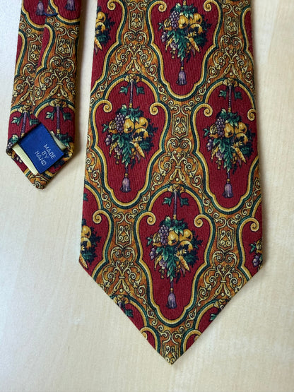 Cravatta Ralph Lauren in lana con decorazione barocca