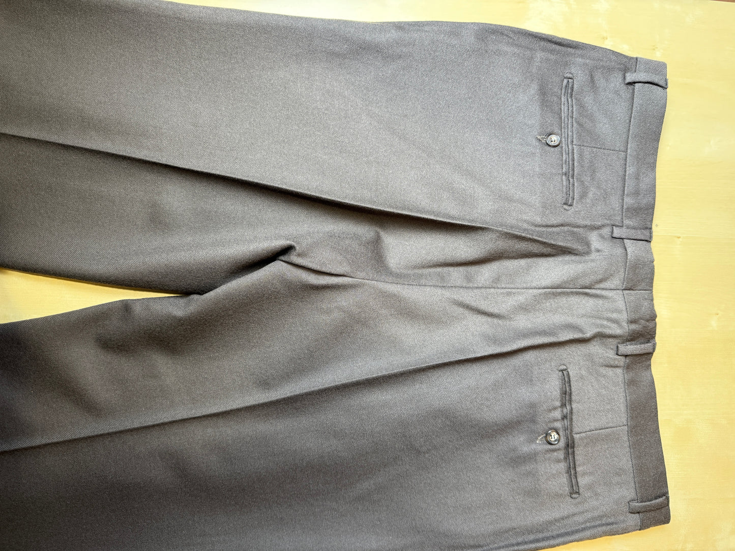 Pantaloni flanella color cachi - tg. 58
