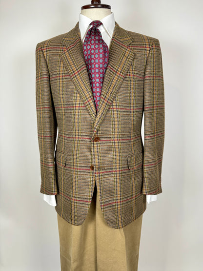 Giacca principe di Galles in puro cashmere tessuto Loro Piana - tg. 48