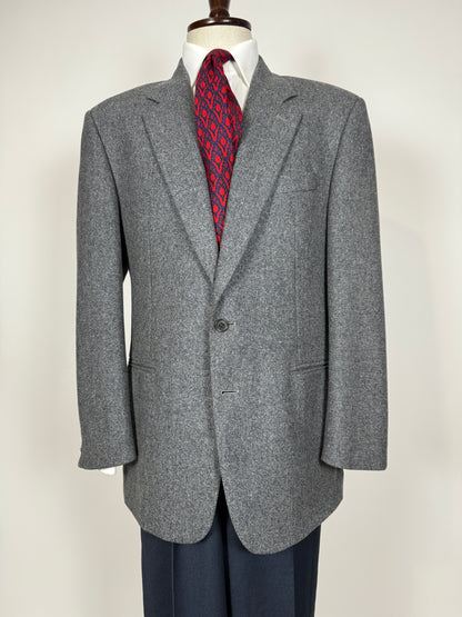 Giacca Missoni anni ‘80 grigio petrolio donegal - tg. 52