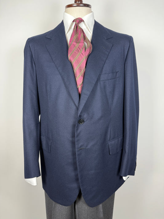 Giacca sartoriale in flanella blu - tg. 54/56 drop basso