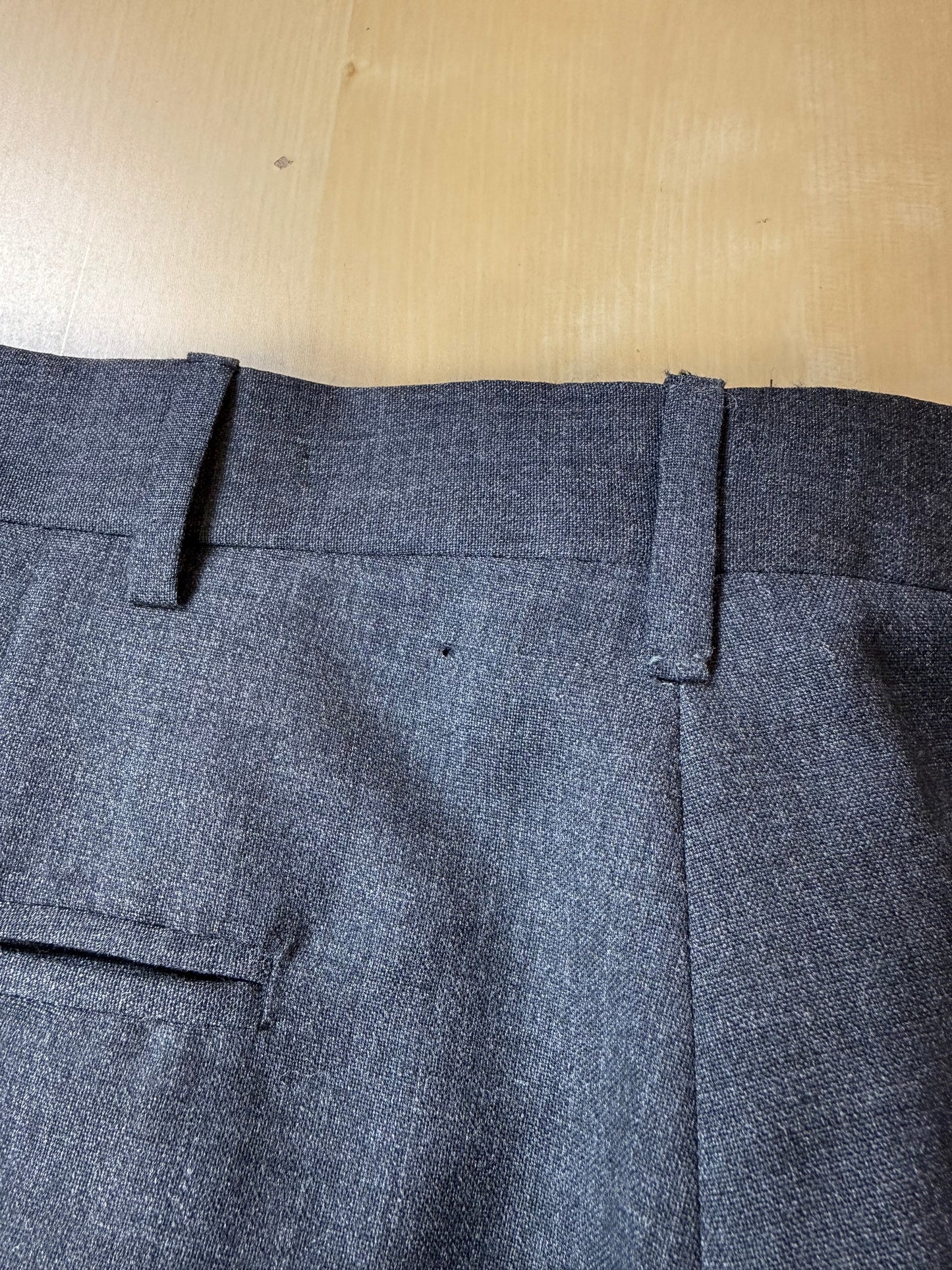 Pantaloni sartoriali fresco lana antracite - tg. 52