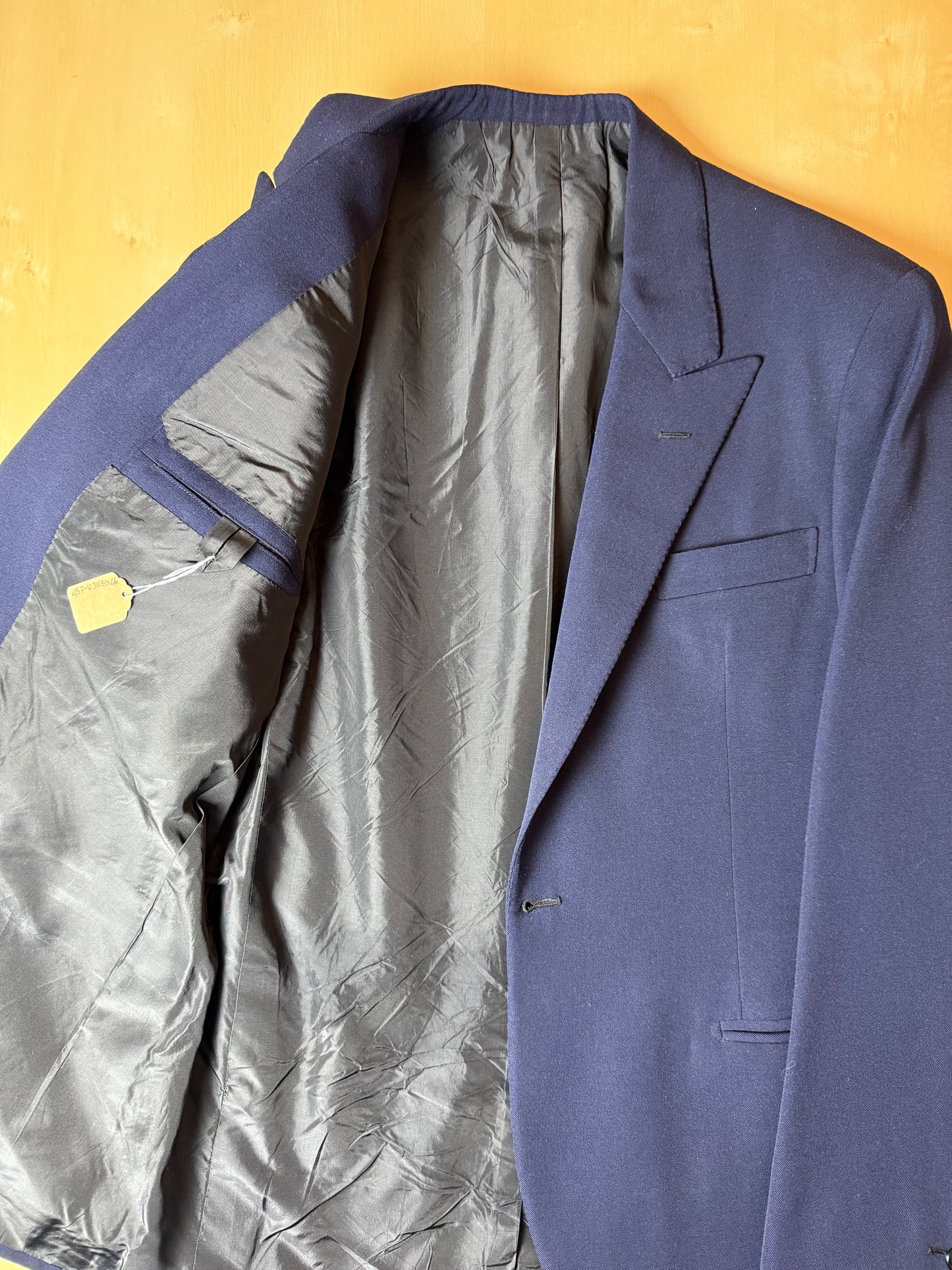 Giacca sartoriale anni ‘50/‘60 flanella pettinata mono bottone e revers lancia - tg. 48/50