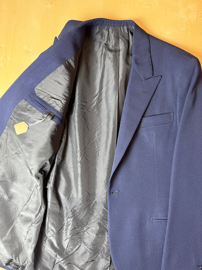 Giacca sartoriale anni ‘50/‘60 flanella pettinata mono bottone e revers lancia - tg. 48/50