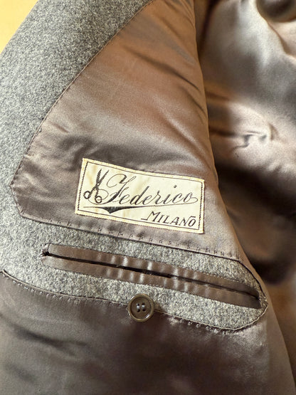 Cappotto doppiopetto sartoriale anni ‘50 - tg. 48-50