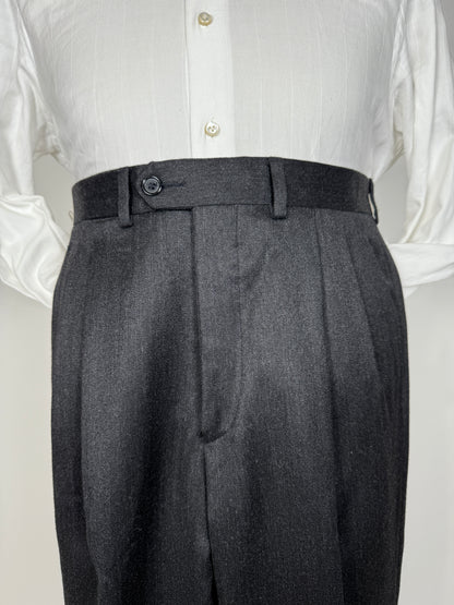 Pantaloni flanella pettinata antracite - tg. 46