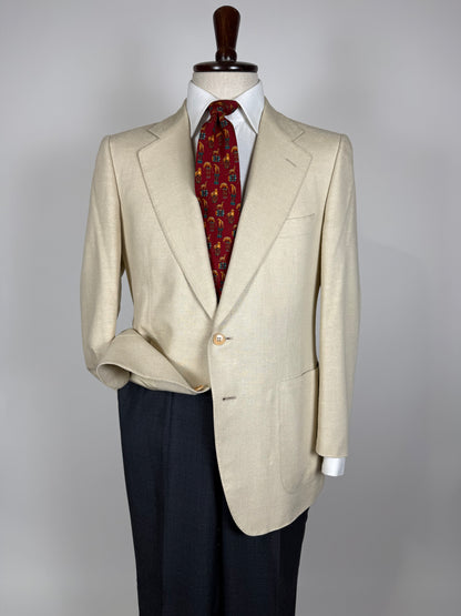 Giacca Lanvin anni '70/'80 in pura seta avorio - tg. 48