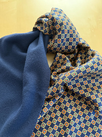 Sciarpa double face seta e lana