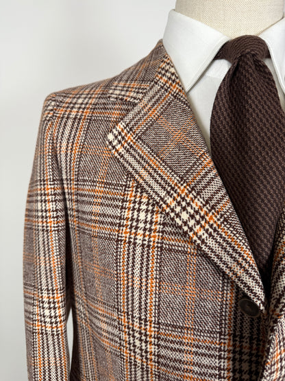 Giacca sartoriale anni ‘70 tweed principe di Galles - tg. 48 corta