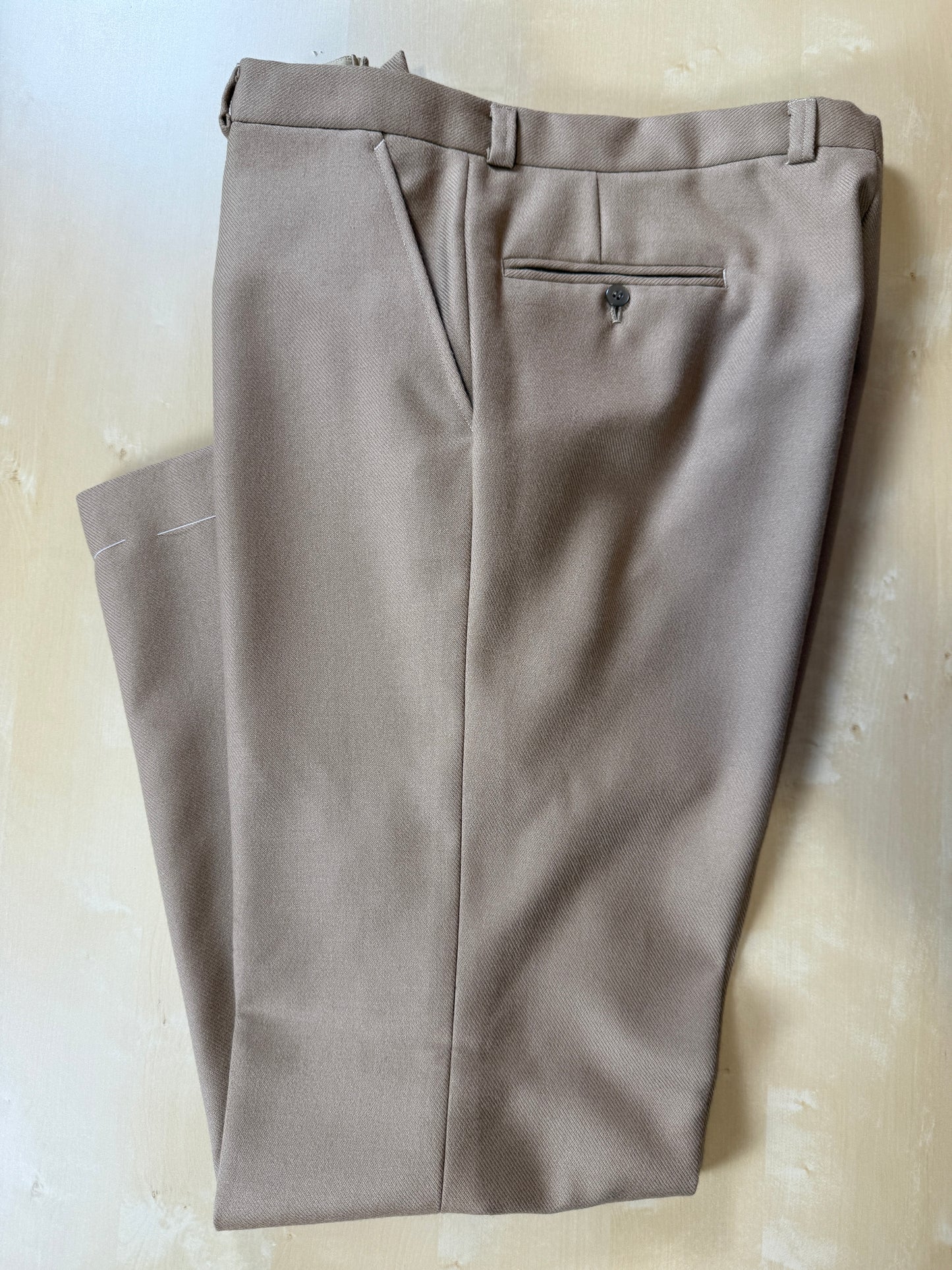 Pantalone sartoriale in cavalry twill anni ‘70 (nuovo) - tg. 56