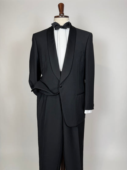 Smoking estivo Cantarelli anni '80 lana e mohair - tg. 50, pantaloni 52