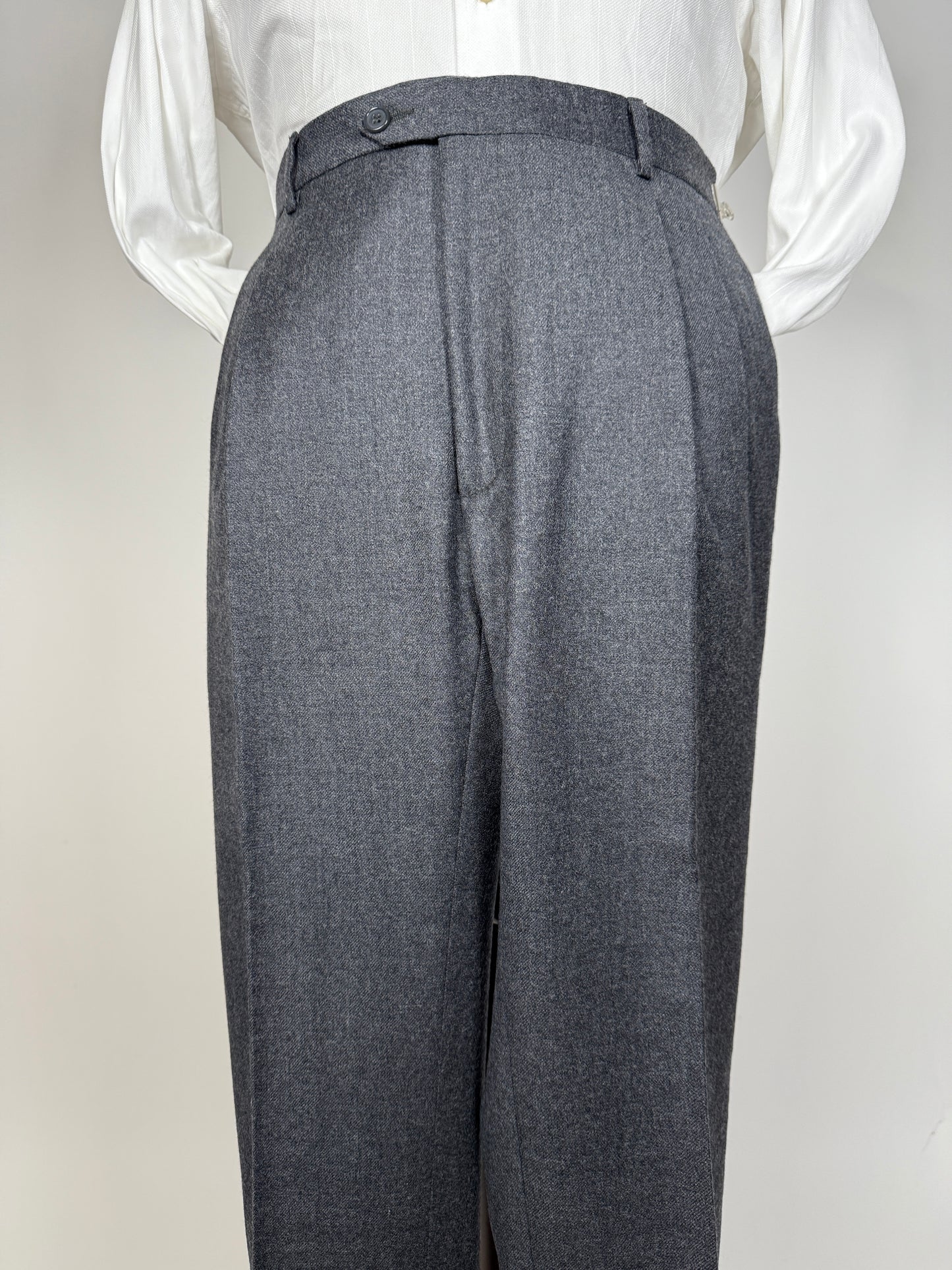 Pantaloni flanella grigio medio - tg. 50