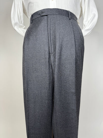 Pantaloni flanella grigio medio - tg. 50