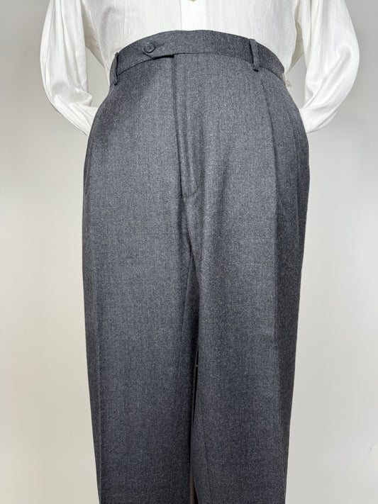 Pantaloni flanella grigio medio - tg. 50