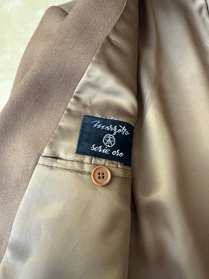 Completo 3 pezzi Marzotto anni ‘70/'80 color cammello (NOS) - tg. 42