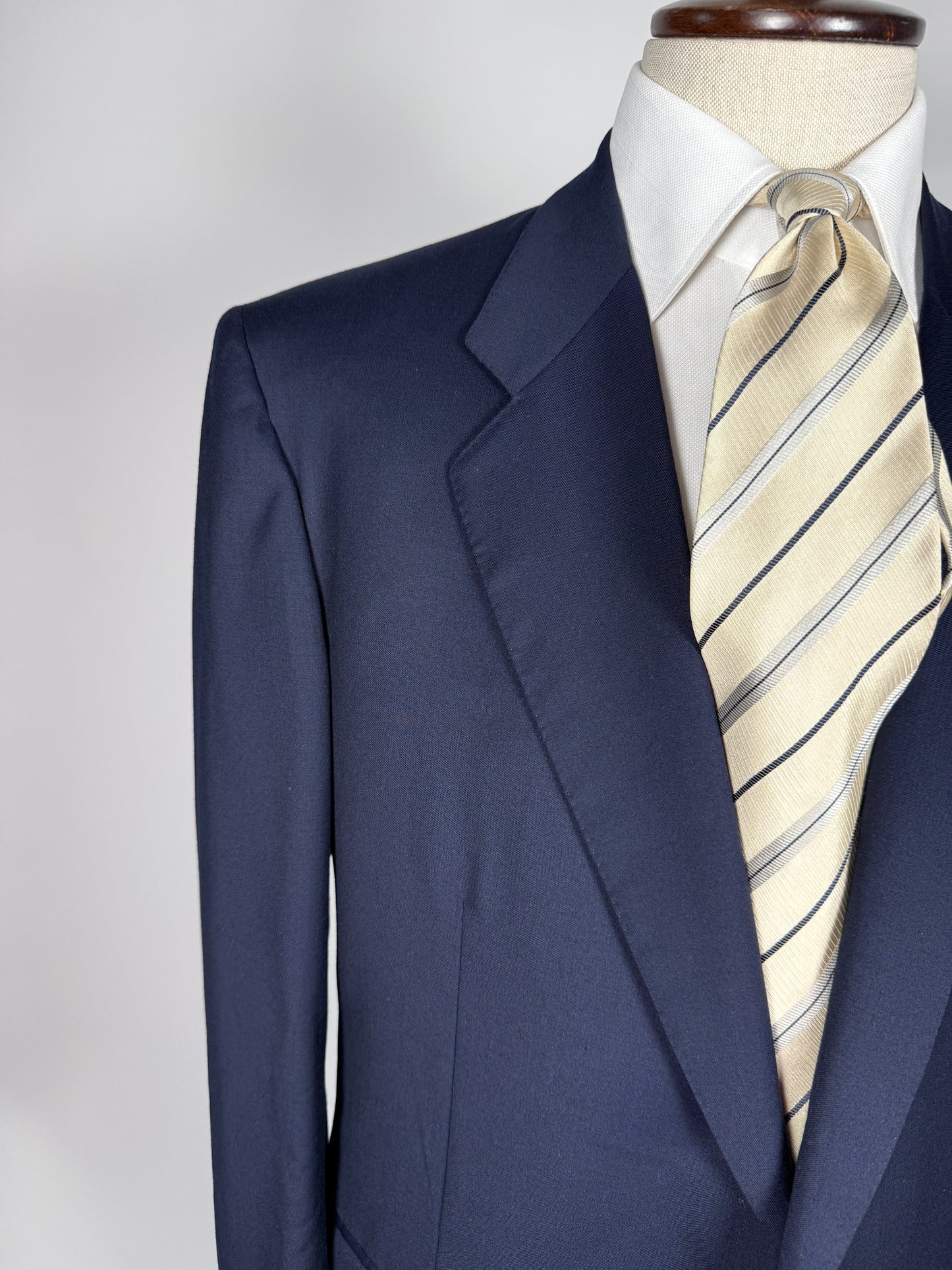 Blazer navy flanella pettinata - tg. 56