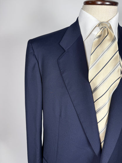 Blazer navy flanella pettinata - tg. 56