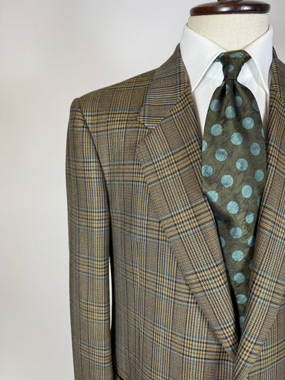Giacca Valentino anni '80 principe di Galles verde - tg. 52