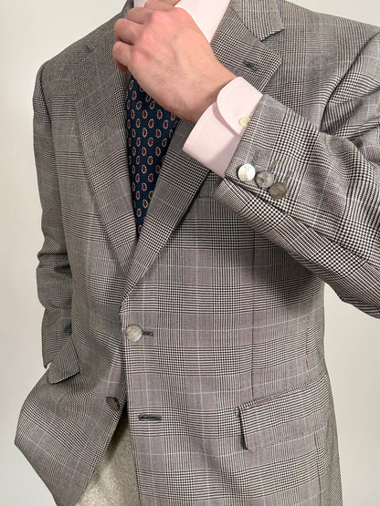 Giacca Yves Saint Laurent anni ‘90 principe di Galles bottoni madreperla - tg. 50