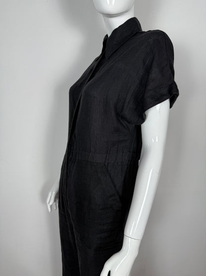 Tuta in lino nera anni ‘70 - tg. 44