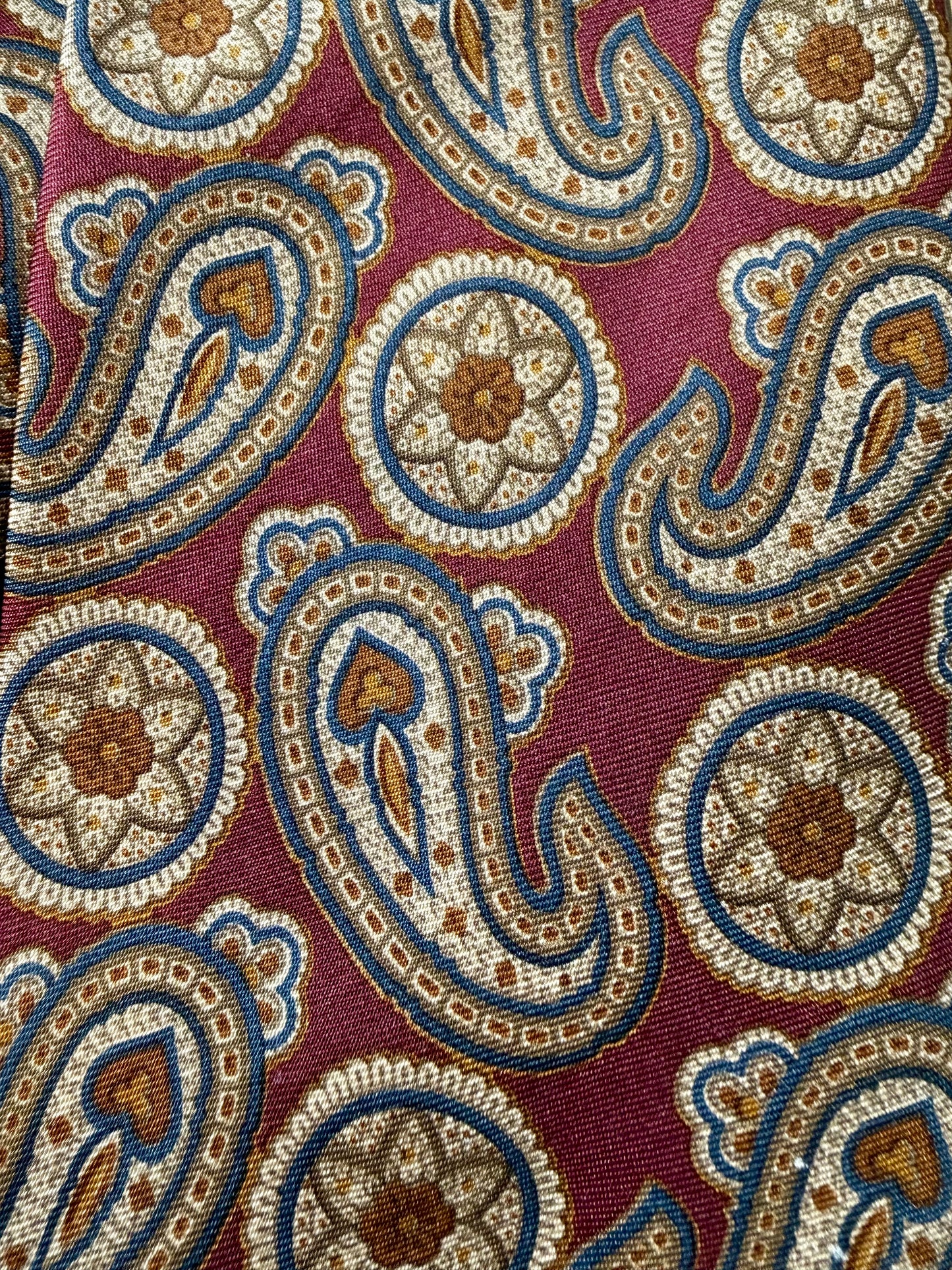 Cravatta Yves Saint Laurent paisley vintage
