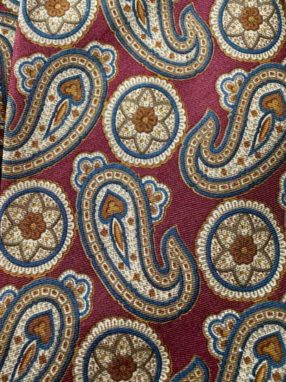Cravatta Yves Saint Laurent paisley vintage