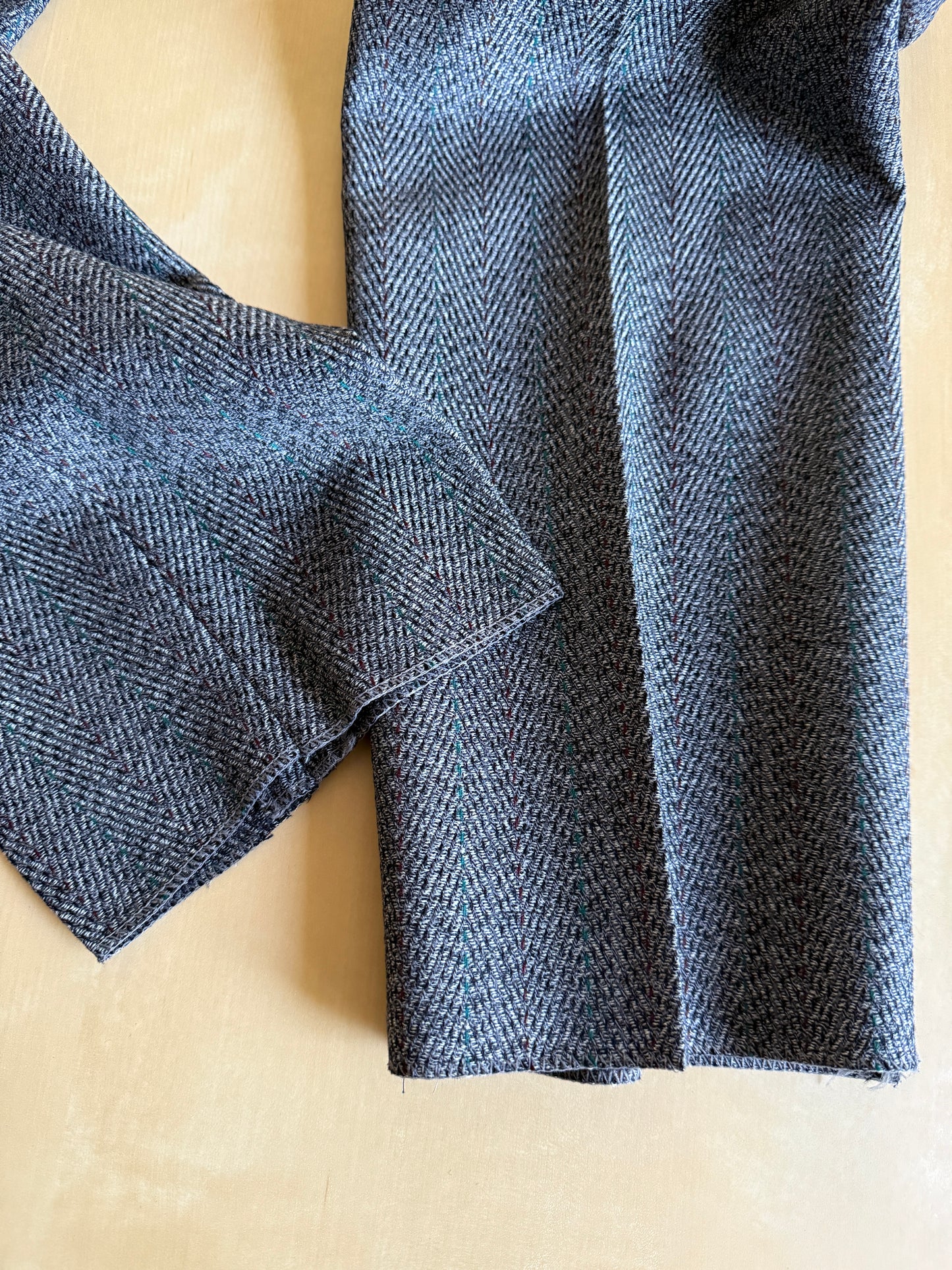 Pantalone in tweed spinato anni ‘80 (NOS) - tg. 46